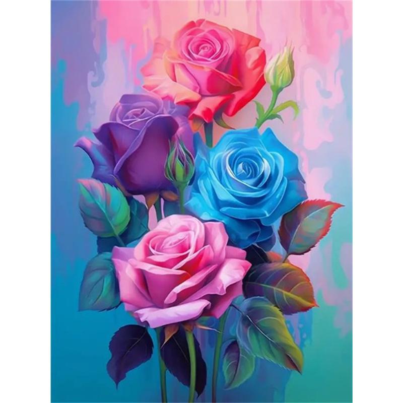 DIY Diamond Painting Strange Flowers Cross Stitch Kit Mosaic Art Diamond Painting Full Circle Diamond Home Decoration