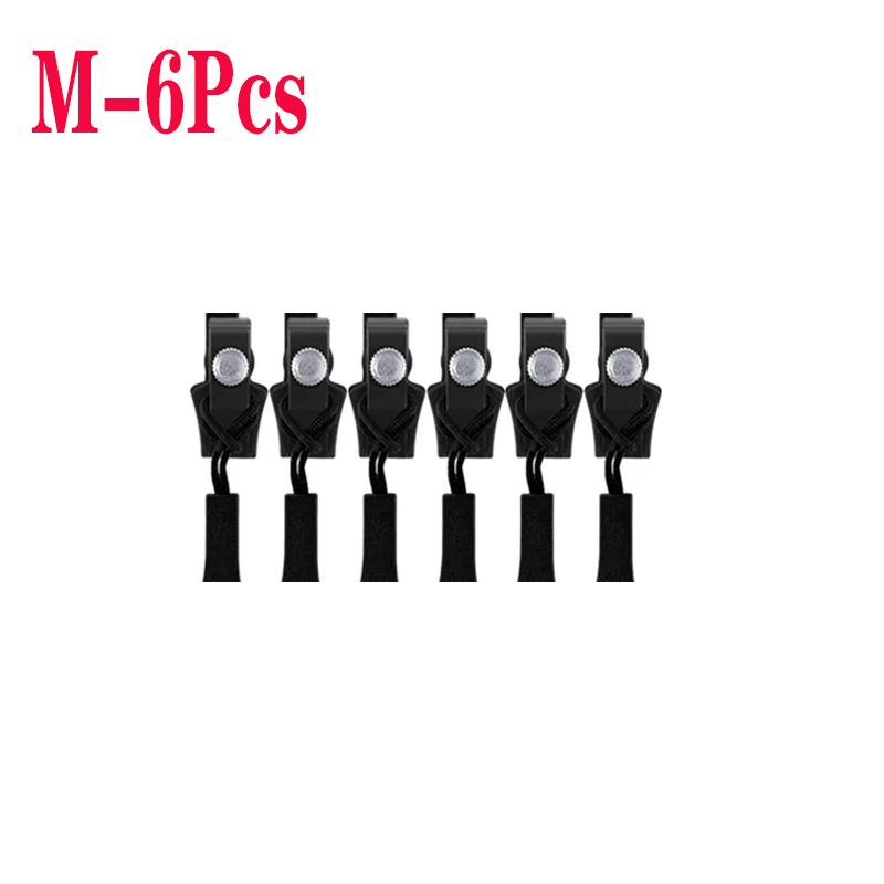 

1/6/12 шт. Универсальный комплект для ремонта молнии, быстрая мгновенная съемная головка молнии, сменный слайдер для молнии 3 разных размеров M 6PCS