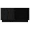 Vidaxl Szafka Pod Tv, Czarna, 80X35X40,5 Cm, Lite Drewno Sosnowe