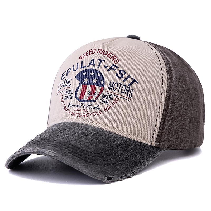 New Unisex Washed Cotton Vintage Baseball Cap SPEED RIDERS Letter Embroidered Dad Hat Outdoor Sports Cap For Men And Women