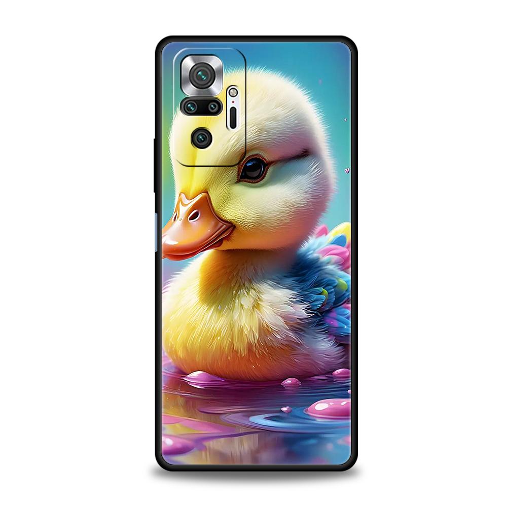 

Милый Мультяшный Утенок Чехол для Телефона для Redmi 14C 10C Note 14 13 12 10 11 Pro Plus 7 8T K40 K50 Gaming Pro Plus 5G Мягкий ТПУ Корпус Redmi Note 12 4G