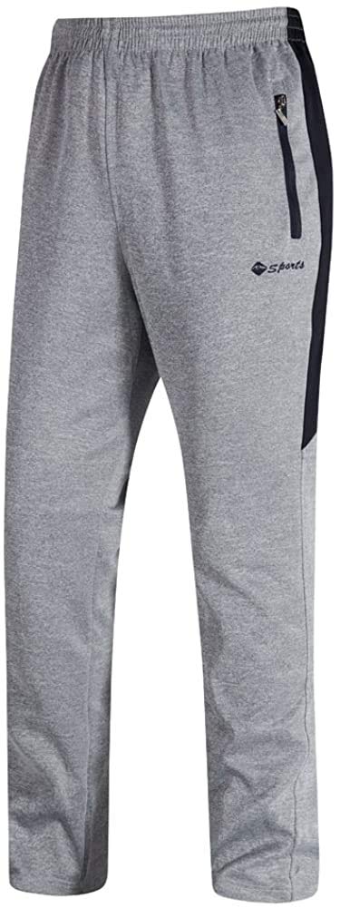 [Gopune] Men's Tracksuit Set Top & Bottom Sportswear Training Running Jogging Pants Outdoor Loungewear Casual Wear Gray 3XL
