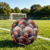 1pc Glass Flowers Theme Soccer Ball Football, Size 5, Lightweight PVC, Outdoor Training Soccer Ball,Sports Gift T61480