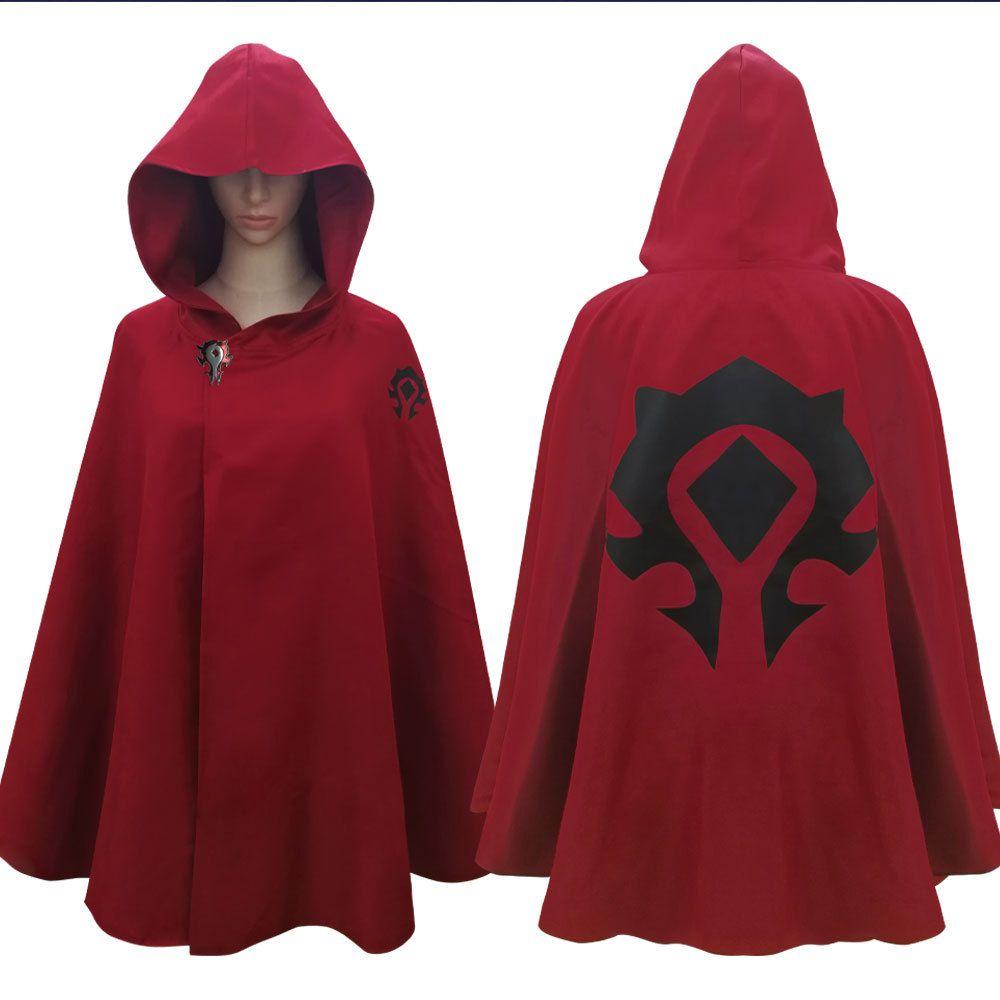 Of Warcraft World Union Camp Cosplay Costume Fitting Cape Halloween Red And Blue