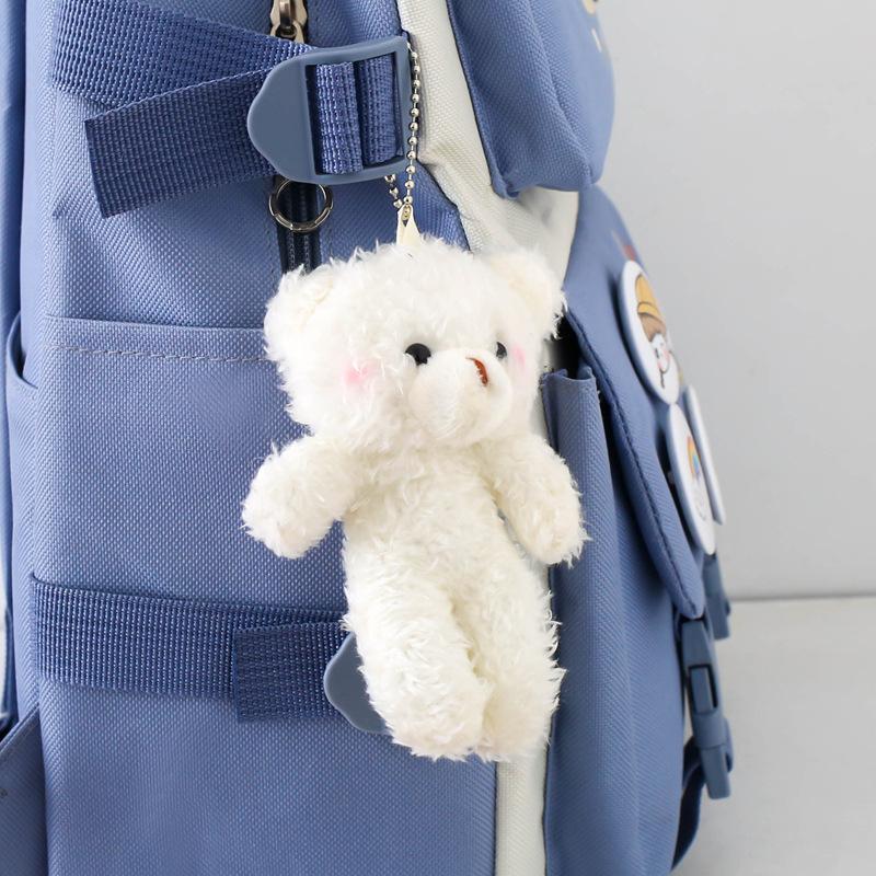 

Школьный рюкзак новый холщовый рюкзак женский милый универсальный рюкзак большая вместимость набор из пяти предметов школьный рюкзак для начальной и средней школы