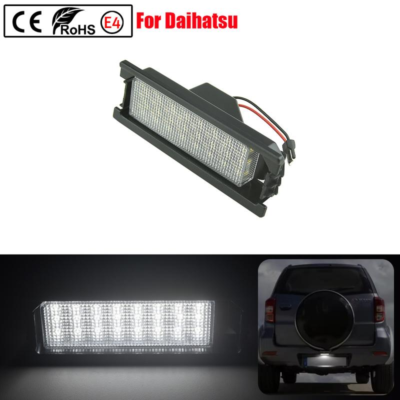 Fit For Daihatsu Boon M300, M310, M301, M312 For Daihatsu Mira L275, L285 High Brightness White LED Number License Plate Light