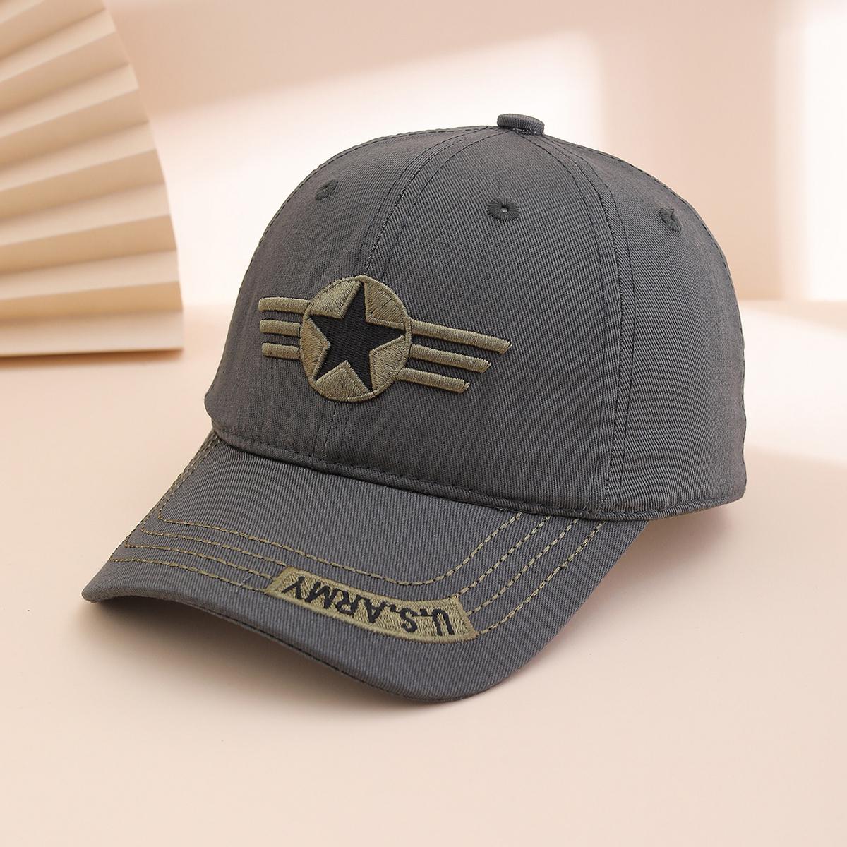 

Five-pointed star camouflage baseball cap, men s and women s fashionable embroidered national flag soft-brimmed baseball cap One Size