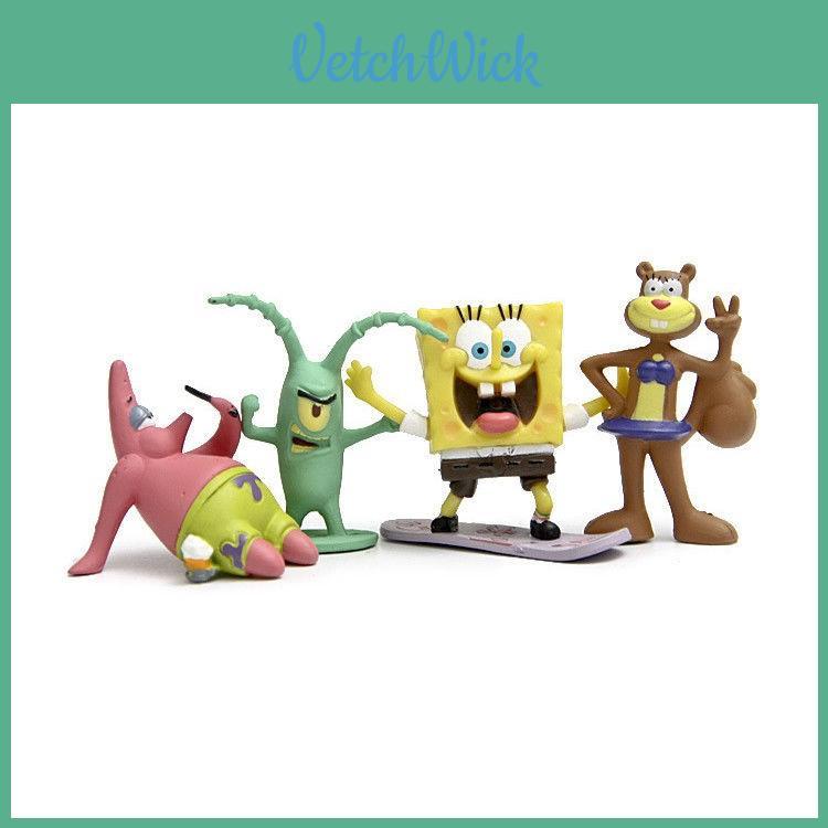 Spongebob Schwammkopf Patrick Star Thaddäus Tentakel PVC Figuren Spielzeug Set Für Kinder 8 Stück/Los