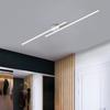 Modern Long Ceiling Lights for Living Room Bedroom Aisle Corridor Remote Control Dimmable led Ceiling Lamp Black/White Aluminium