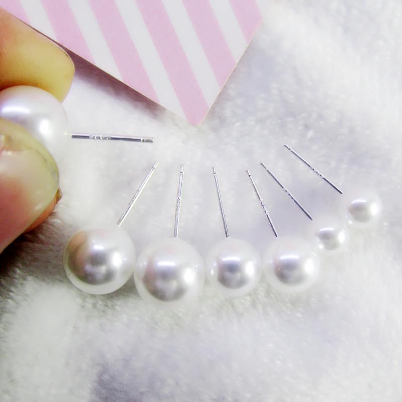 

Серьги-пусеты из серебра S925 с белым жемчугом - Элегантный, Ретро и Роскошный Женский Нишевый Аксессуар Высокого Класса 925 silver needle