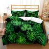 Fresh Green Leaf Minimalist Printed Quilt Cover Pillow Cover Queen Bedding Set Bedding Set Luxury Customized Bedding Set