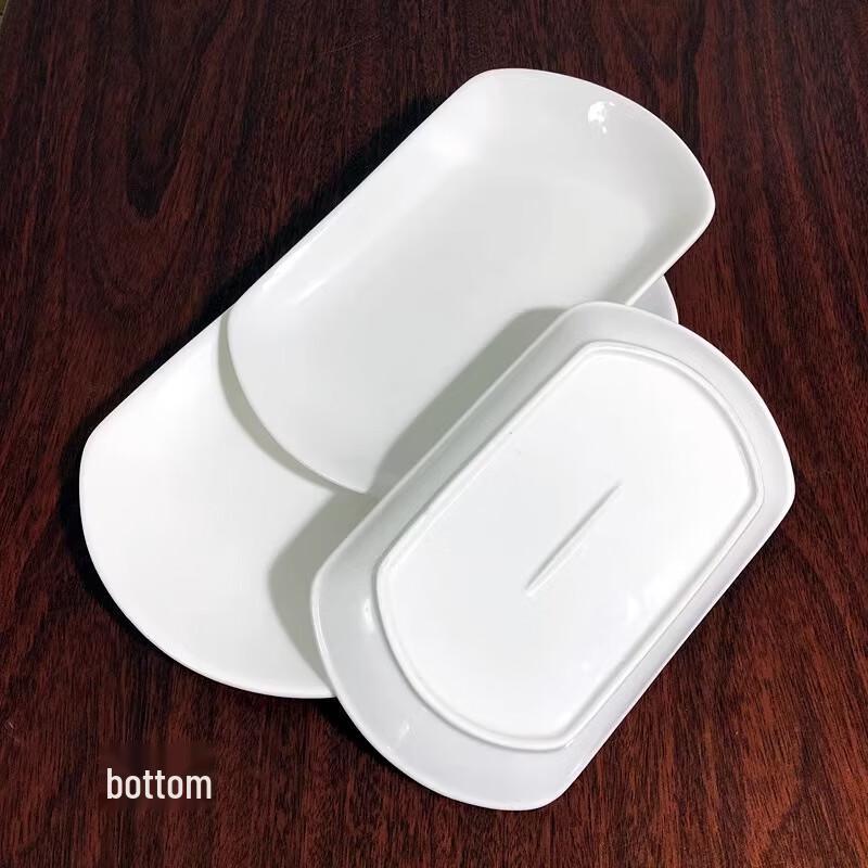 Sweet & Elegant Rectangular Ceramic Dinner Plates