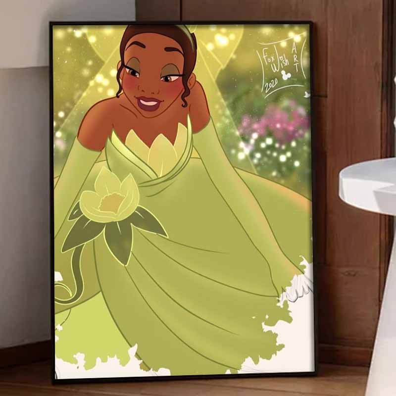 Disney Diamond Painting 5D DIY Tiana Diamond Painting Art Diamond Painting Kit Adult/Beginner Gift Idea Home Decor