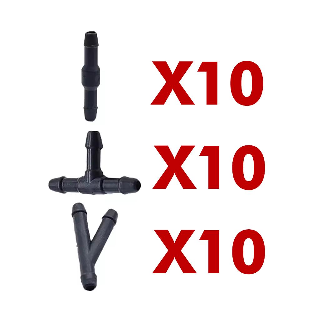 Universal-Auto-Sprührohrverbindungssatz, Scheibenwaschschlauch, Wischerblattrohr, Strahldüse, Wasserflüssigkeitsrohrverbinder, Ersatzsatz