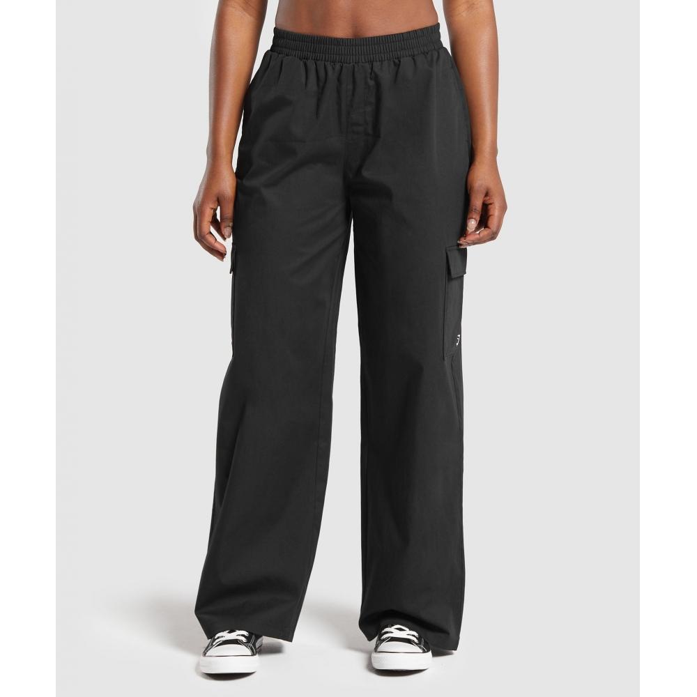 

GYMSHARK Хлопковые брюки-карго черные B1B8F BB2J