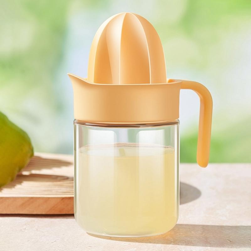 Citrus Juicer Manual Handheld Squeezer for Lemon Limes and Tangerines with Comfortable Grip Handle 280/450ml Capacity
