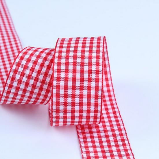 Gingham and Houndstooth Ribbon Bows for Hair Accessories, Gift Wrapping, and Crafts.