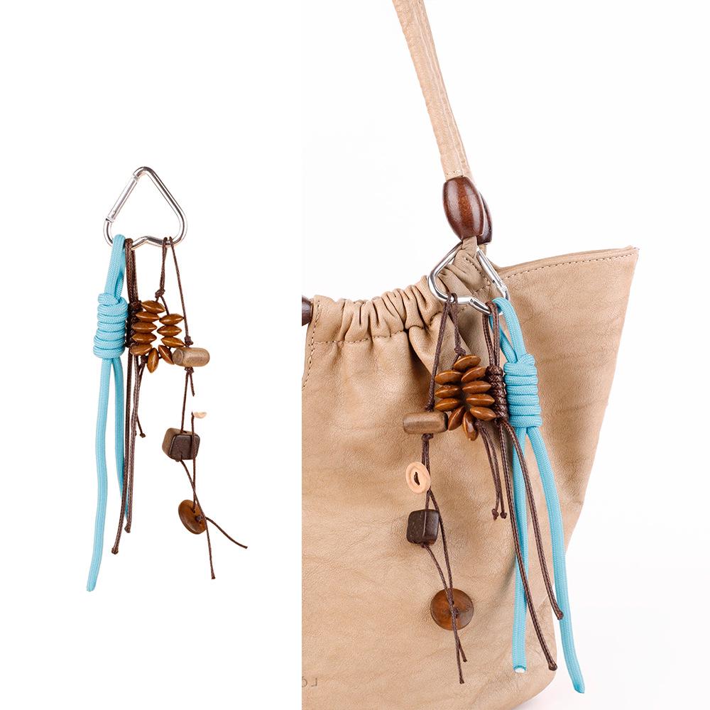 Wenqi Handgjord Önskefyllande Fröpendant: Naturlig Frukt Skal Litterär Nyckelring