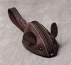 Genuine Leather Small Coin Purse Creative Lovely Rat Zipper Key Case Men Women Portable Key Wallets  Children's Key Bags