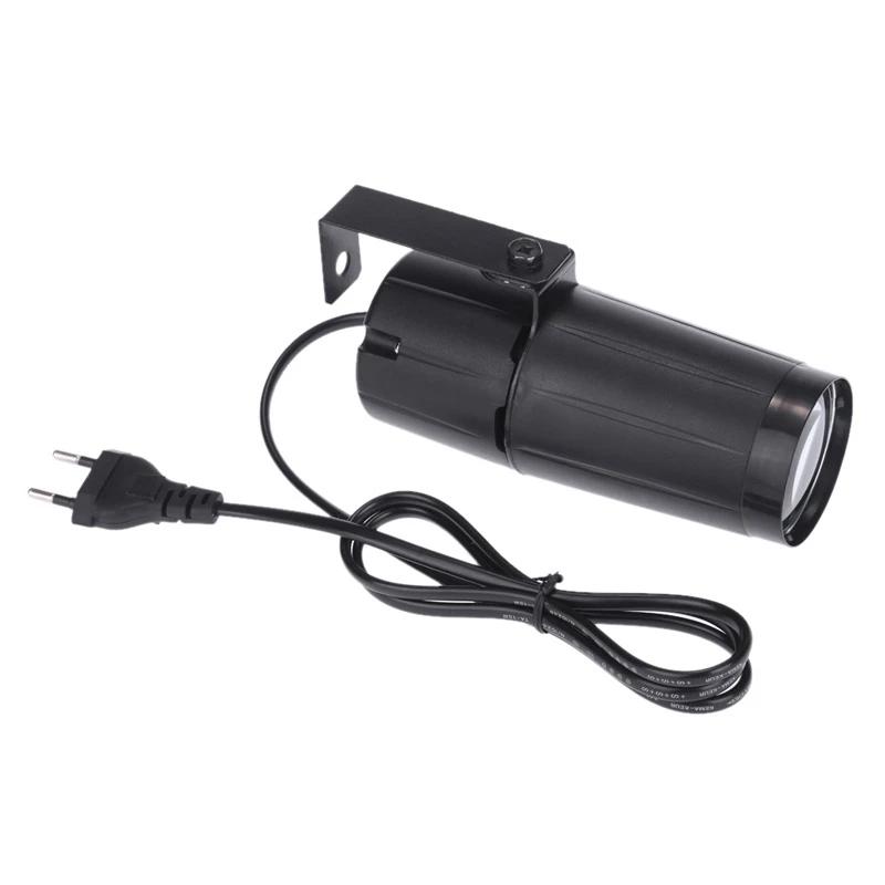 LED Light Beam Pinspot Light Spotlight 5W Super Bright Lamp Mirror Balls DJ Disco Stage Lighting Effect for KTV DJ Party EU Plug