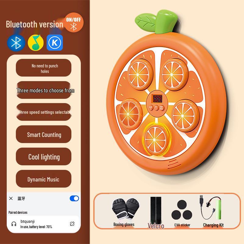 Kids' Bluetooth Boxing Target: Smart Music Fitness Punch Toy