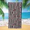 Tropical Quick-Dry Beach Towel with Ocean Whale & Sea Turtle Print - Absorbent & Ideal for Summer Seaside Vacations