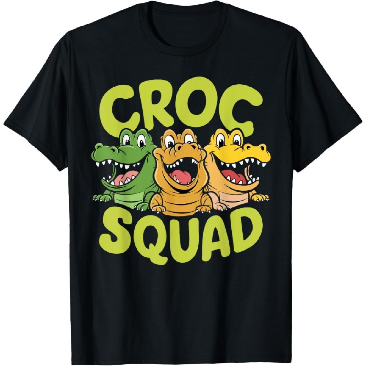 Crocodile Squad Tshirt Crocodile Lover Shirt Kids Crocodile T-Shirt(1) S