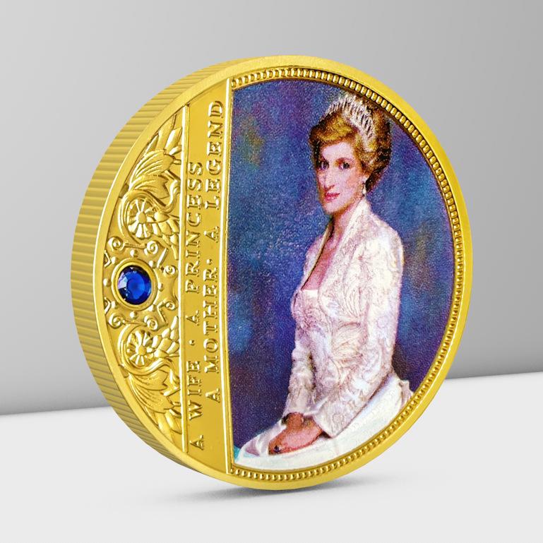 Princess Diana Character Coins, Collectibles, British Princesses, Small Gifts, Metal Badges, Play Coins, Christmas gift, Stocking stuffers
