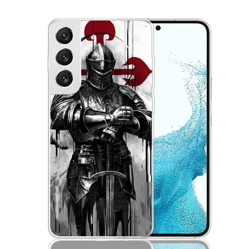 Knights Templar Crusades Phone Case For Samsung Galaxy S26 Ultra S23 S24 S25 Edge S20 FE S21 S22 Plus Soft Print Shell Cover Fun