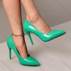 Comemore Sexy High-heeled Shoes Pointed Toe 10Cm Pumps Party Wedding Dress Shoes Solid Color Stiletto Heeled Shoes for Women