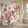 1pc Bathroom Shower Curtain, Wedding Anniversary Celebration, Anniversary Shower Curtain, Includes 12 Hooks, 70.87*70.87inch B