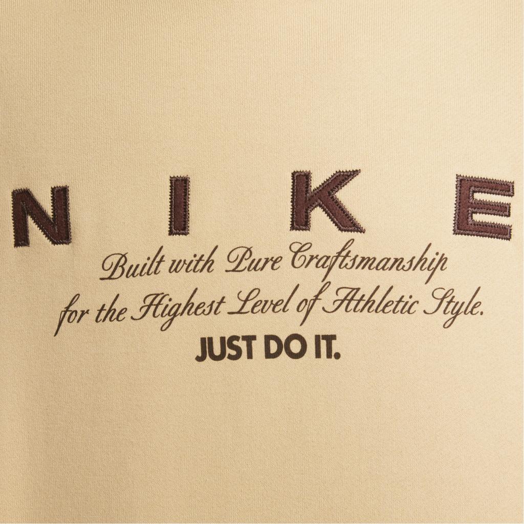 Nike Pullover Warm Letter Long Sleeve Hoodie Men hoodies Khaki HQ4745233