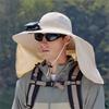 Outdoor Mountaineering Fishing Sun Hat With Large Solar Fan