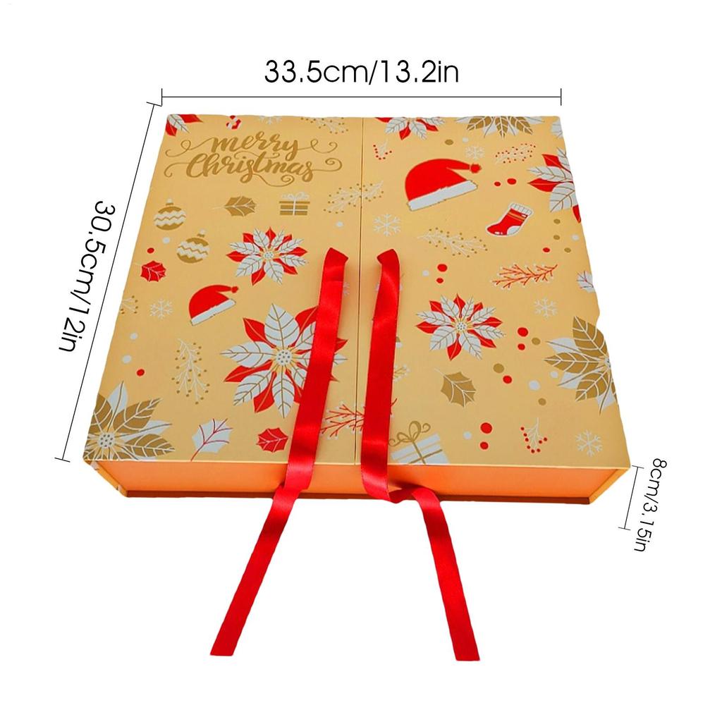 Reusable Christmas Empty Advent Calendar Cute Refillable Calendar Boxes 2025 Advent Calendar Empty Gift Boxes Party Supplies