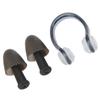 Soft Silicone PC Swimming Ear Plugs Nose Clip Set for Waterproof Surfing Diving SportsBlack
