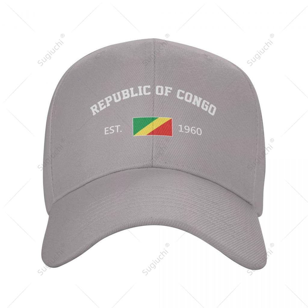 Unisex Baseball Cap Republic Of Congo EST Independence Day Wild Sun Shade Peaked Adjustable Outdoor Caps for Unisex Women
