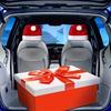 Weihnachts-Autositz-Kopfstützenbezug Weihnachtsornamente Sitzschutz Weihnachtsmannmütze Autodekoration Autositzzubehör