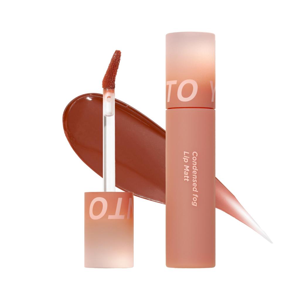 INTO U Tint Lip Condensed Fogrip Matte Lip Freshly Picked Apricot Water-Mud Semi-Matte Non-Fading Non-Drying #C07
