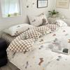Small Fresh Four-piece Bed Sheet Set Quilt Cover Set Single Dormitory Three-piece Set Skin-friendly and Comfortable Bedding