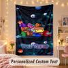 Custom Personalized Tapestry,Among Us Print Custom Name Text Wall Art Hanging for Bedroom