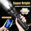 Ultra Bright Led Flashlight Rechargeable Lantern Portable Zoomable Lighting Torch Light for Outdoor Camping Fishing Cycling Lamp