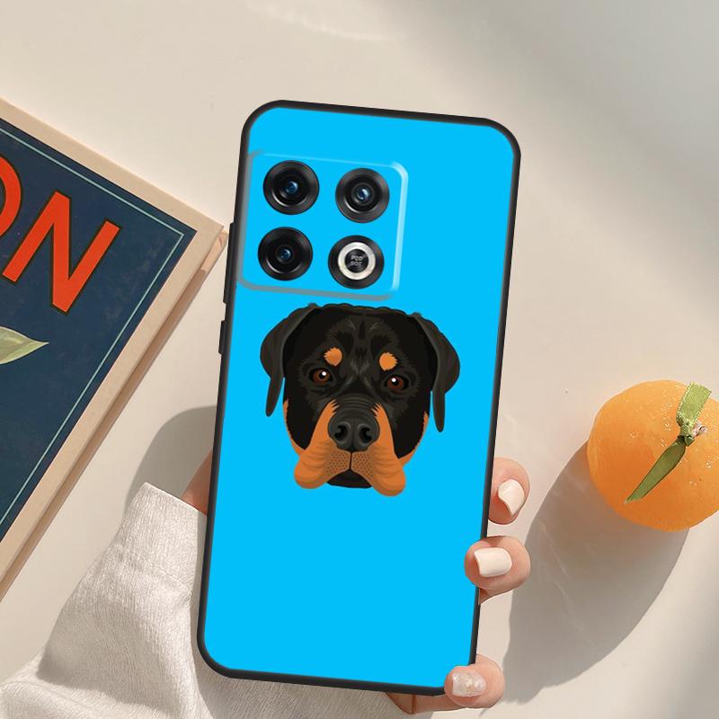 Süße Rottweiler Hund Hülle Für OnePlus 13R 12R 10R 13T 10T 11 12 13 15 OnePlus Nord 5 CE 2 3 4 Lite N20 N30 Cover