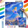 Digital Oil Painting Art Kit Starry Princess Lake Handmade Coloring Painting Home Decor