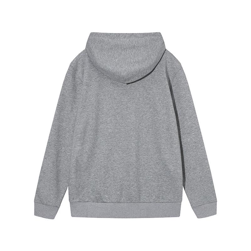 Stone Island Classic Zip Sweatshirt with Sleeve Badge - Unisex Casual Solid Color