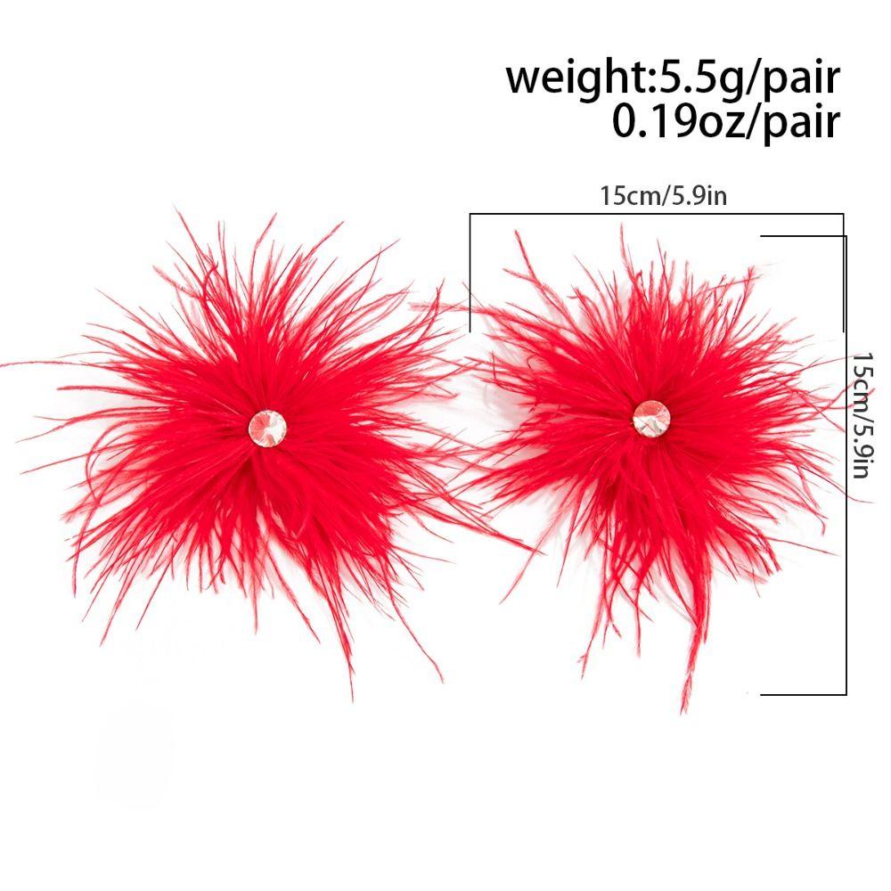 Creative Inlaied Rhinestone Stud Earrings Charm Crystal Dangle Earring Feather Earrings Banquet