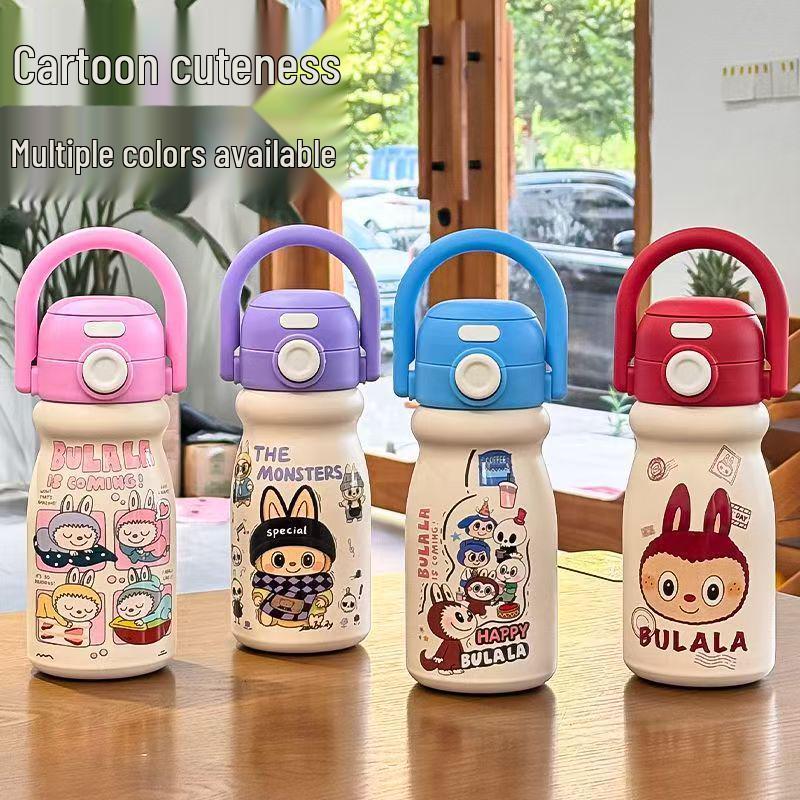 Kitten Thermos Cup: 2026 Stylish Insulated Straw Cup for Students - Cute, Portable, 316 Stainless Steel