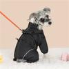 Regulable Dog Rain Jackets Snowproof Windproof Clothes Removable Dog Raincoats for Comfortable Dry Walks