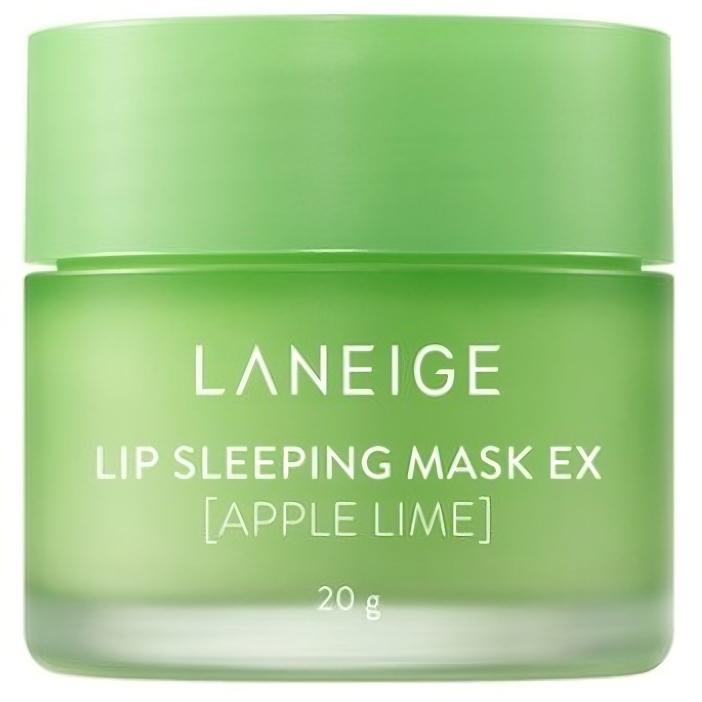 LANEIGE Ночная маска для губ EX (20g)  – Интенсивный ночной уход для гладких, увлажненных губ, корейский Apple Lime