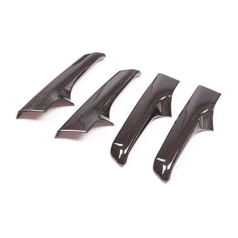 

Черное деревянное зерно автомобиля ABS внутренняя отделка ручки двери для Toyota Land Cruiser Prado FJ150 150 2010-2018 Black ash wood