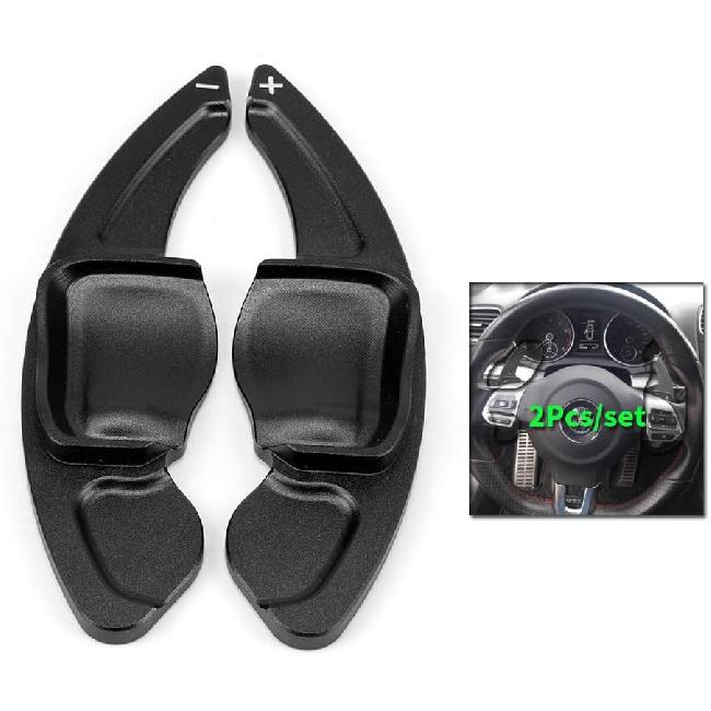 

SANRILY DSG for VW Paddle Shifter Extensions, Aluminum Steering Wheel Paddle Shifter(Fits: VW Golf 6 Tiguan MK5 MK6 Jetta GTI R20 R36 Golf 5 MK5 CC чёрный